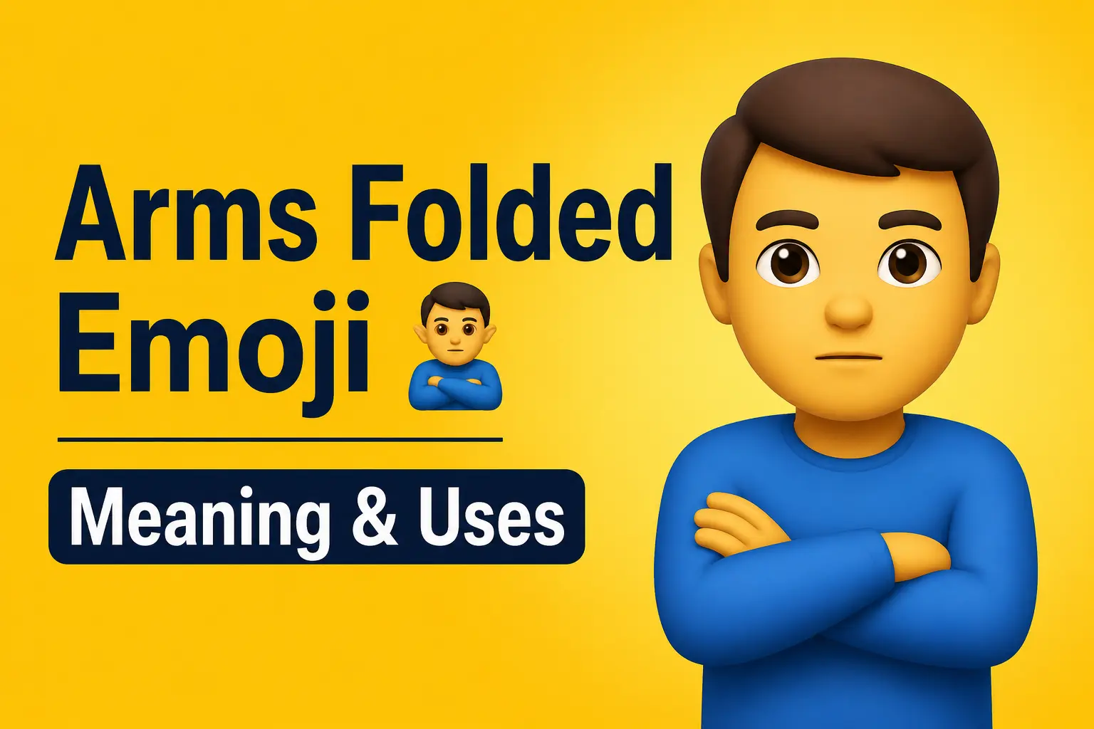 Arms Folded Emoji 🙎: Meaning & Uses