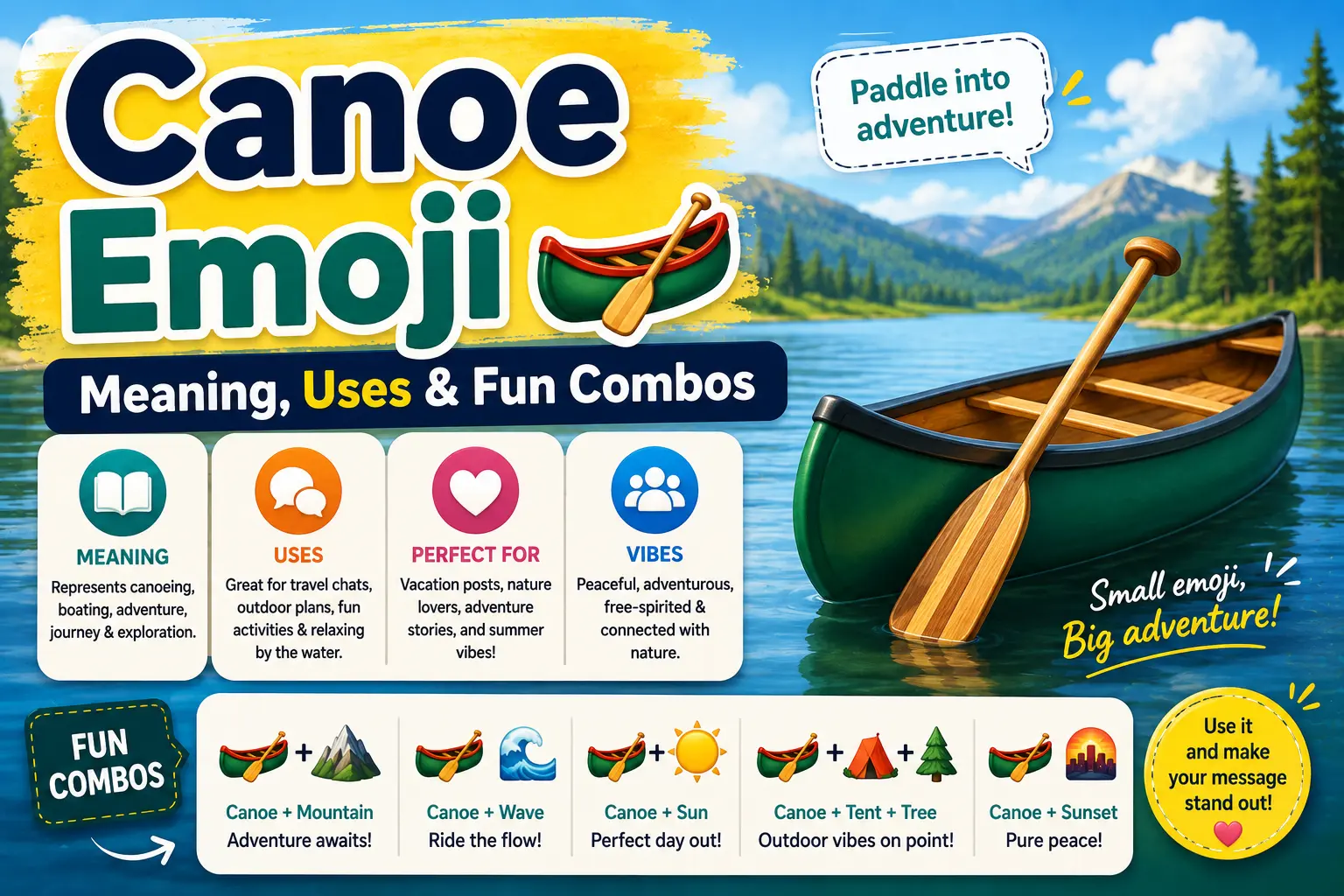 Canoe Emoji ๐ถ: Meaning, Uses & Fun Combos