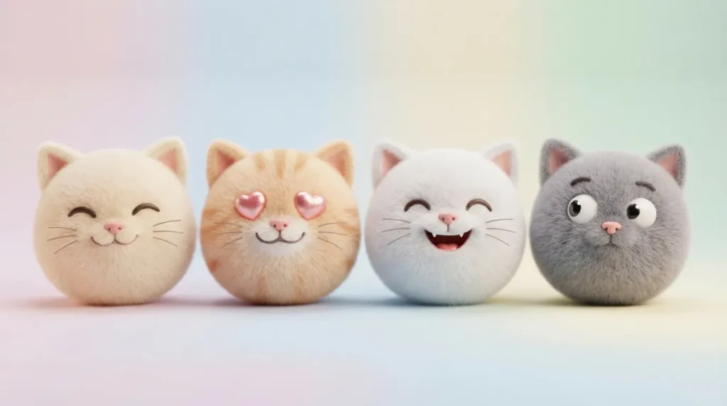 Cat Keyboard Emoji Cards