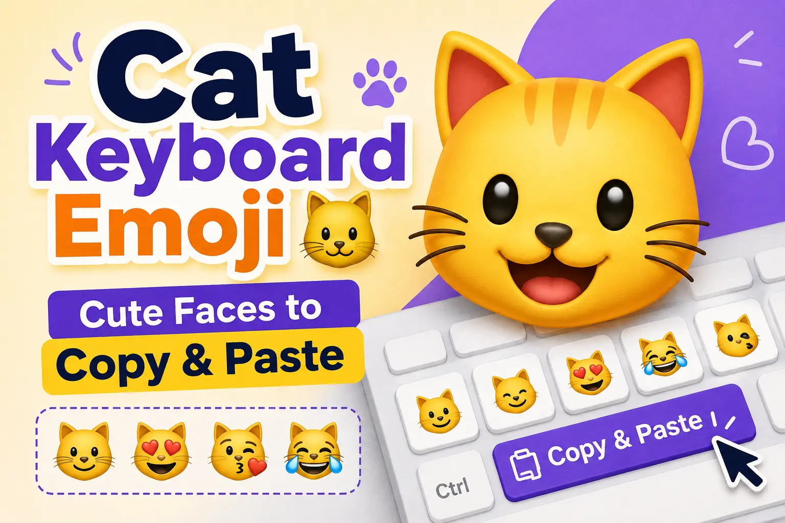 Cat Keyboard Emoji ๐ฑ: Cute Faces to Copy & Paste