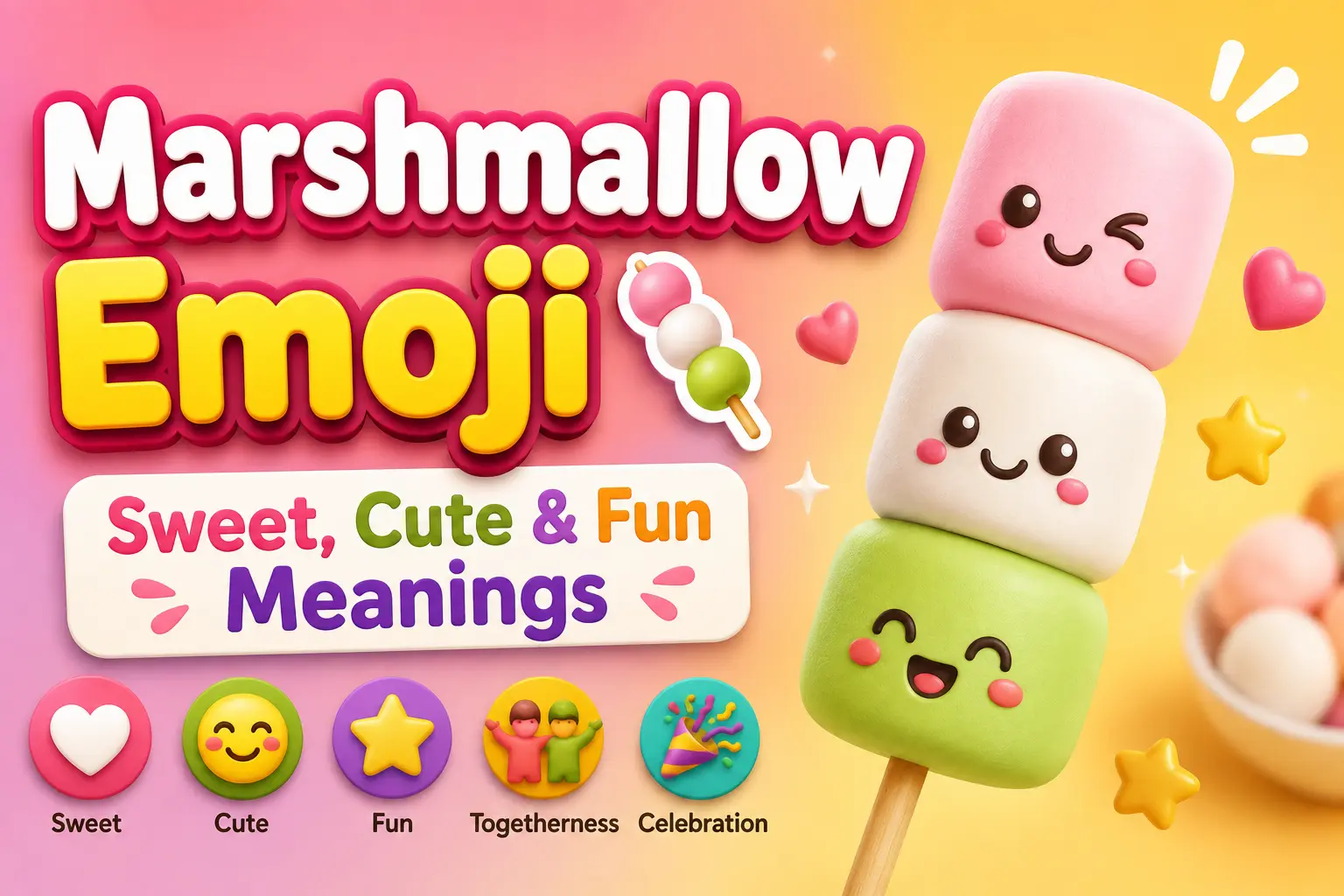 Marshmallow Emoji ๐ก: Sweet, Cute & Fun Meanings