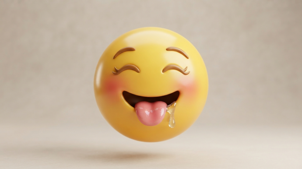 What do Slobbering Emoji mean?