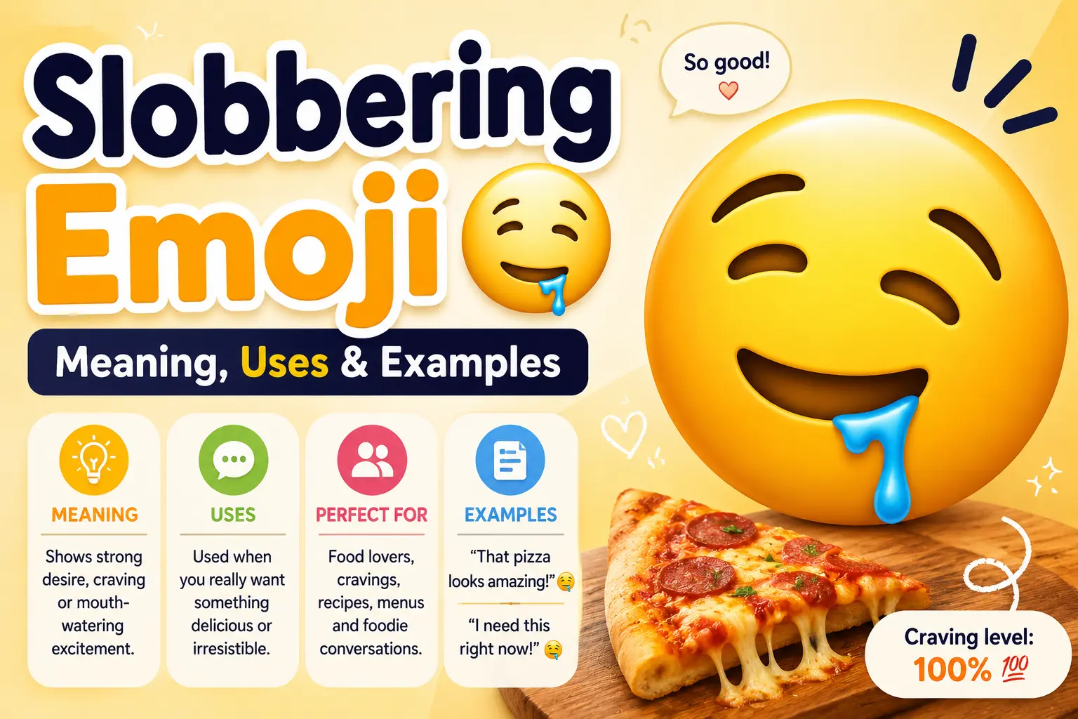 Slobbering Emoji 🤤: Meaning, Uses & Examples