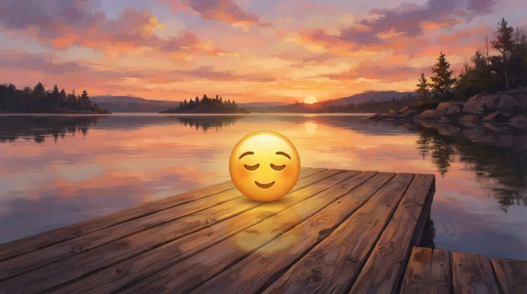 What does the Slightly Happy Emoji mean?